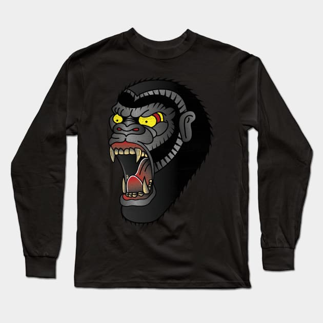 Killa Gorilla Long Sleeve T-Shirt by jk47